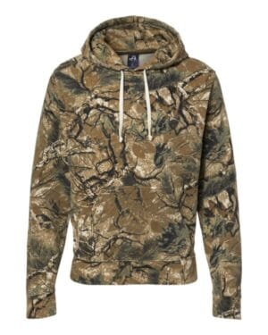 OUTDOOR CAMO TRIBLEND J america 8871 triblend fleece hooded sweatshirt