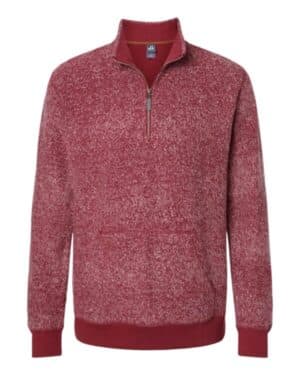 J america 8713 aspen fleece quarter-zip sweatshirt