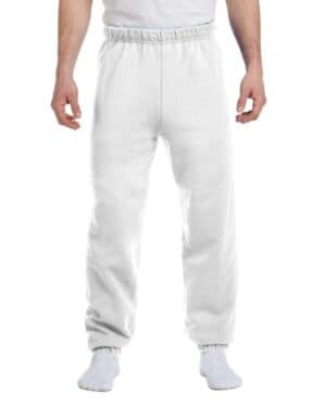 WHITE Jerzees 973 adult nublend fleece sweatpant