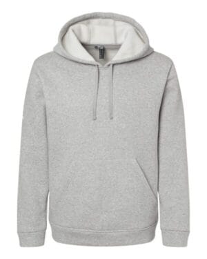 GREY HEATHER Adidas A432 fleece hooded sweatshirt