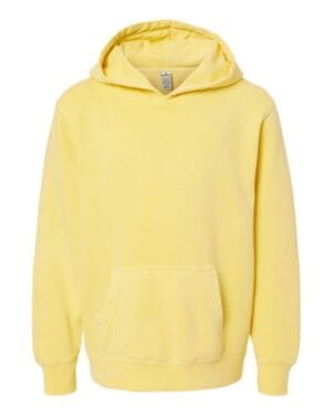 PRM1500Y youth midweight pigment-dyed hooded sweatshirt