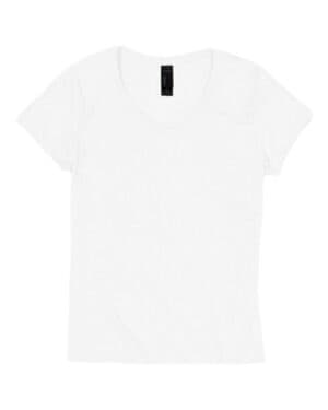 ECO WHITE Hanes 42VT perfect-t womens triblend v-neck t-shirt