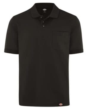 BLACK LS44 performance short sleeve work shirt with pocket