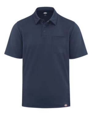 DARK NAVY LS44 performance short sleeve work shirt with pocket