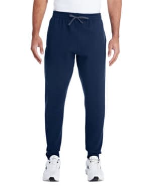 J NAVY/ CHRCL GR Jerzees 975MPR adult nublend jogger