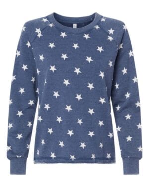 NAVY STARS NEW 8626 womens lazy day mineral wash french terry sweatshirt