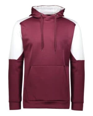 MAROON/ WHITE Holloway 222540 blue chip hooded sweatshirt