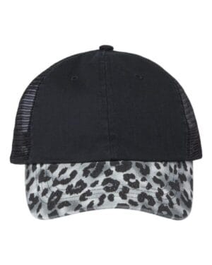 Mega cap 6885 leopard fashion trucker cap