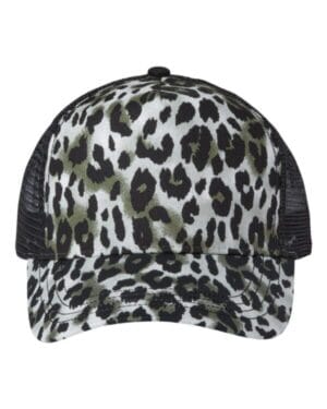 SILVER LEOPARD Mega cap 6885 leopard fashion trucker cap