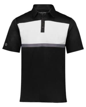 BLACK/ WHITE Holloway 222576 prism bold polo