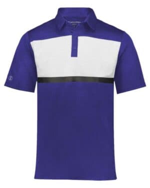 PURPLE/ WHITE Holloway 222576 prism bold polo