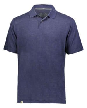 NAVY HEATHER Holloway 222575 repreve eco polo