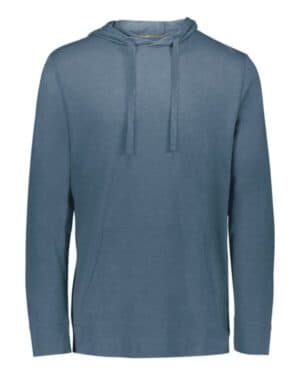 STORM HEATHER Holloway 222577 repreve eco hooded sweatshirt