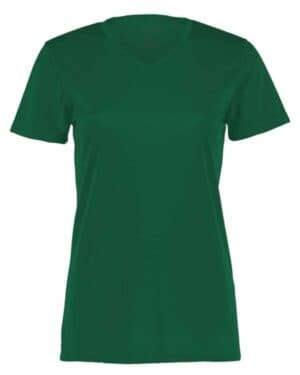 DARK GREEN Holloway 222820 women's momentum v-neck t-shirt