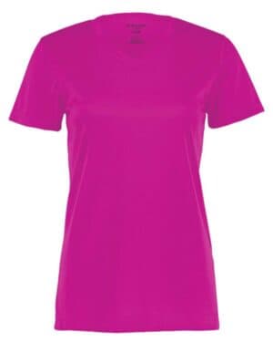 POWER PINK Holloway 222820 women's momentum v-neck t-shirt