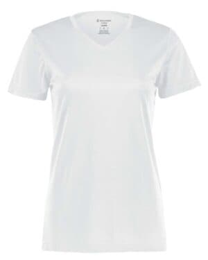 WHITE Holloway 222820 women's momentum v-neck t-shirt