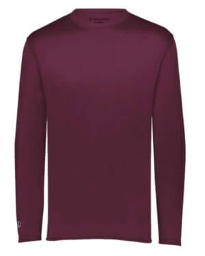 MAROON Holloway 222822 momentum long sleeve t-shirt