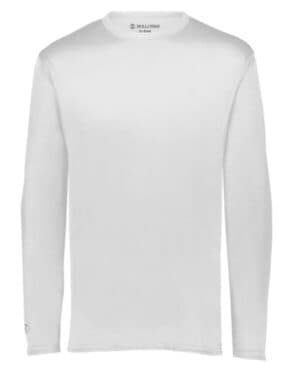 WHITE Holloway 222823 youth momentum long sleeve t-shirt