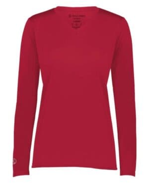 SCARLET 222824 women's momentum long sleeve v-neck t-shirt