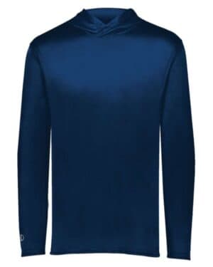 NAVY Holloway 222831 youth momentum hooded long sleeve t-shirt