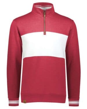 229565 all-american fleece colorblocked quarter-zip sweatshirt
