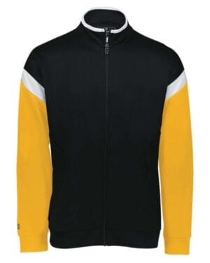BLACK/ WHITE/ GOLD Holloway 229579 limitless full-zip jacket