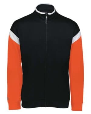 BLACK/ WHITE/ ORANGE Holloway 229679 youth limitless full-zip jacket