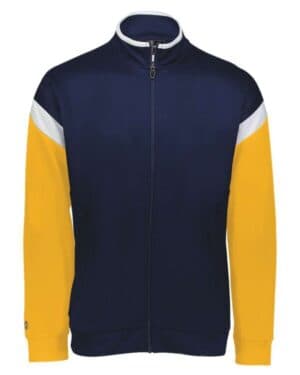 NAVY/ WHITE/ GOLD Holloway 229679 youth limitless full-zip jacket