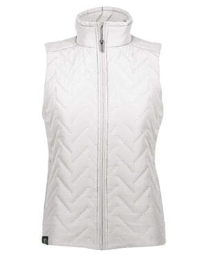 WHITE Holloway 229713 women's repreve eco quilted vest