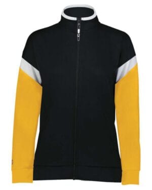 BLACK/ WHITE/ GOLD Holloway 229779 women's limitless full-zip jacket