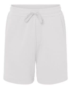 WHITE Bella canvas 3724 sponge fleece shorts