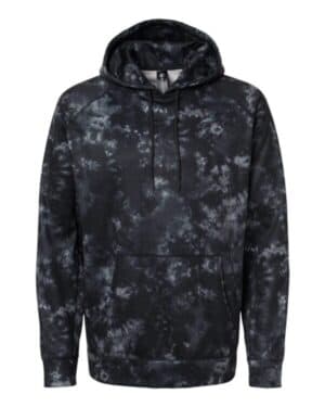 BLACK TIE DYE Burnside 8670 performance raglan pullover sweatshirt