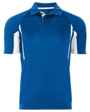 ROYAL/ WHITE Holloway 222530 two-tone avenger polo