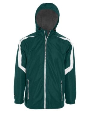 DARK GREEN/ WHITE Holloway 229059 charger hooded jacket
