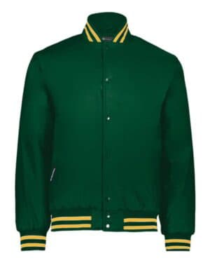 DARK GREEN/ LIGHT GOLD/ WHITE Holloway 229140 heritage jacket