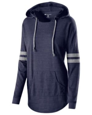229390 women's triblend hooded long sleeve t-shirt