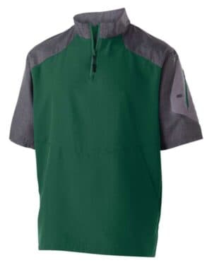 CARBON PRINT/ FOREST Holloway 229545 raider short sleeve quarter-zip