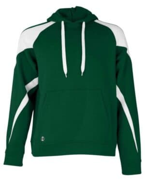 FOREST/ WHITE Holloway 229546 athletic fleece prospect hooded sweatshirt