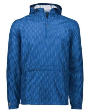 Holloway 229554 range hooded packable quarter-zip jacket