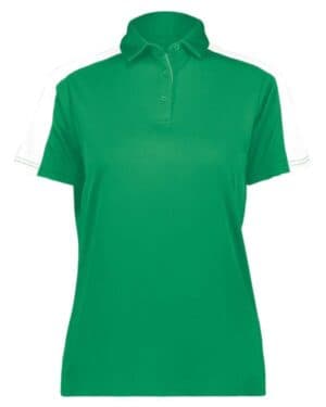 KELLY/ WHITE Augusta sportswear 5029 women's two-tone vital polo