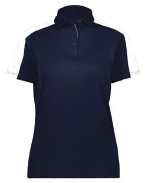 NAVY/ WHITE Augusta sportswear 5029 women's two-tone vital polo