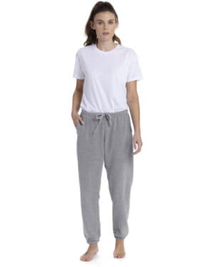 HEATHER GRAY Next level apparel 9884 ladies' laguna sueded sweatpant