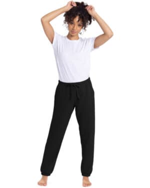 BLACK Next level apparel 9884 ladies' laguna sueded sweatpant