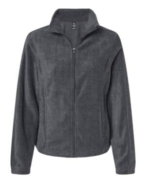 HEATHER CHARCOAL Burnside 5062 women's polar fleece full-zip jacket