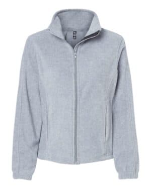 HEATHER GREY Burnside 5062 women's polar fleece full-zip jacket