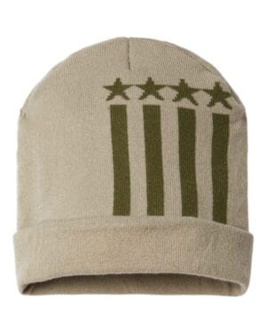 Cap america RK12 usa-made patriotic cuffed beanie