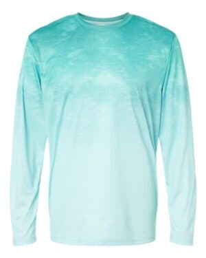 AQUA FADE 229 montauk oceanic fade performance long sleeve t-shirt