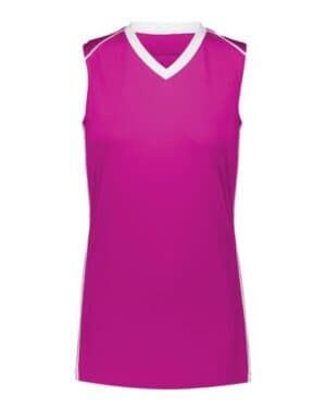 POWER PINK/ WHITE Augusta sportswear 1688 girls' rover jersey