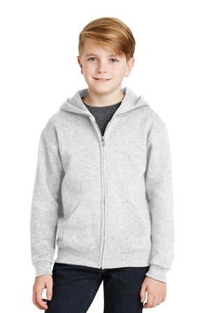 993B jerzees-youth nublend full-zip hooded sweatshirt