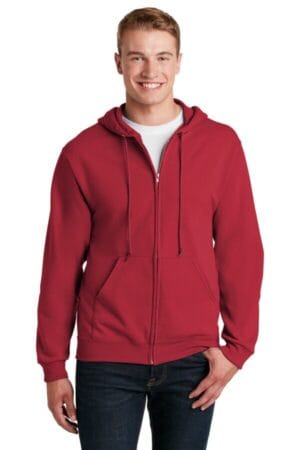 TRUE RED 993M jerzees-nublend full-zip hooded sweatshirt